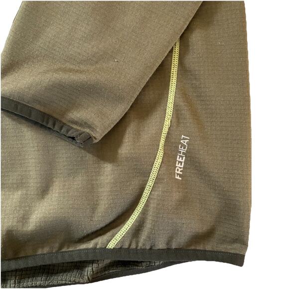 Eddie Bauer Men’s XL Fleece Lined Free Heat Green 1/4 Zip Shirt Thumb Holes - Picture 7 of 16